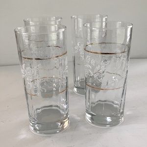 4 PASABAHCE CIRCLEWARE DUCHESS TUMBLER-GLASSES